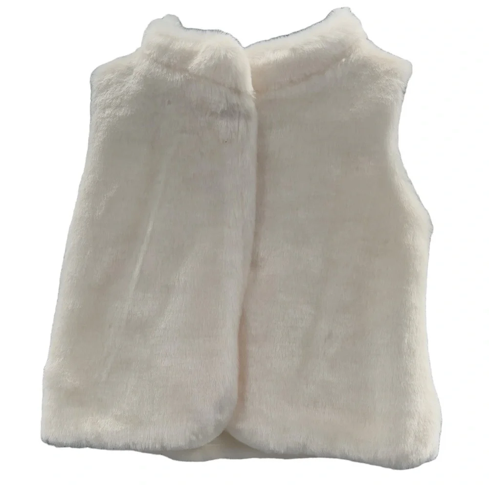 Carter’s Baby Girl Faux Fur Vest, Size 12 Months